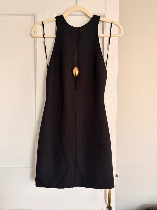 Zara Dresses & Skirts - ZARA Black Mini Dress with Gold Accent